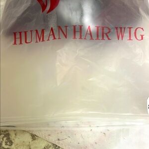 Human Hair Wig - Red, NWT